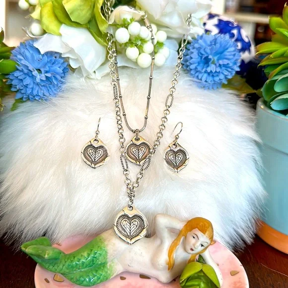 Brighton Jewelry Brighton Devotion Wings Of Faith Heart Angle
